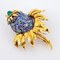 Schlumberger for Tiffany & Co. 18K Gold Pineapple (Thistle) Brooch - Sold for $9,600 on 11-09-2023 (Lot 1134).jpg